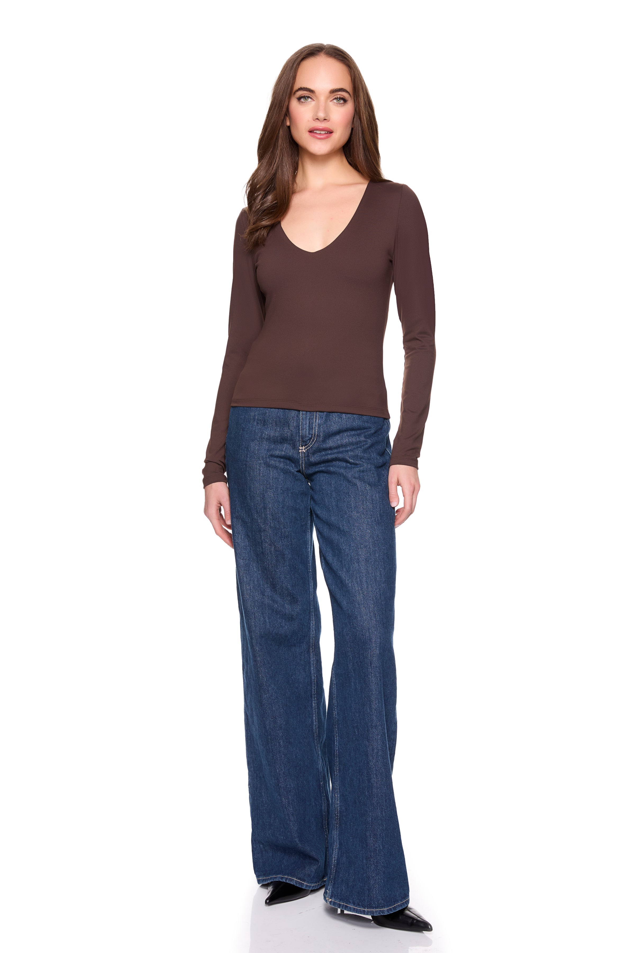 essential sexy v long sleeve