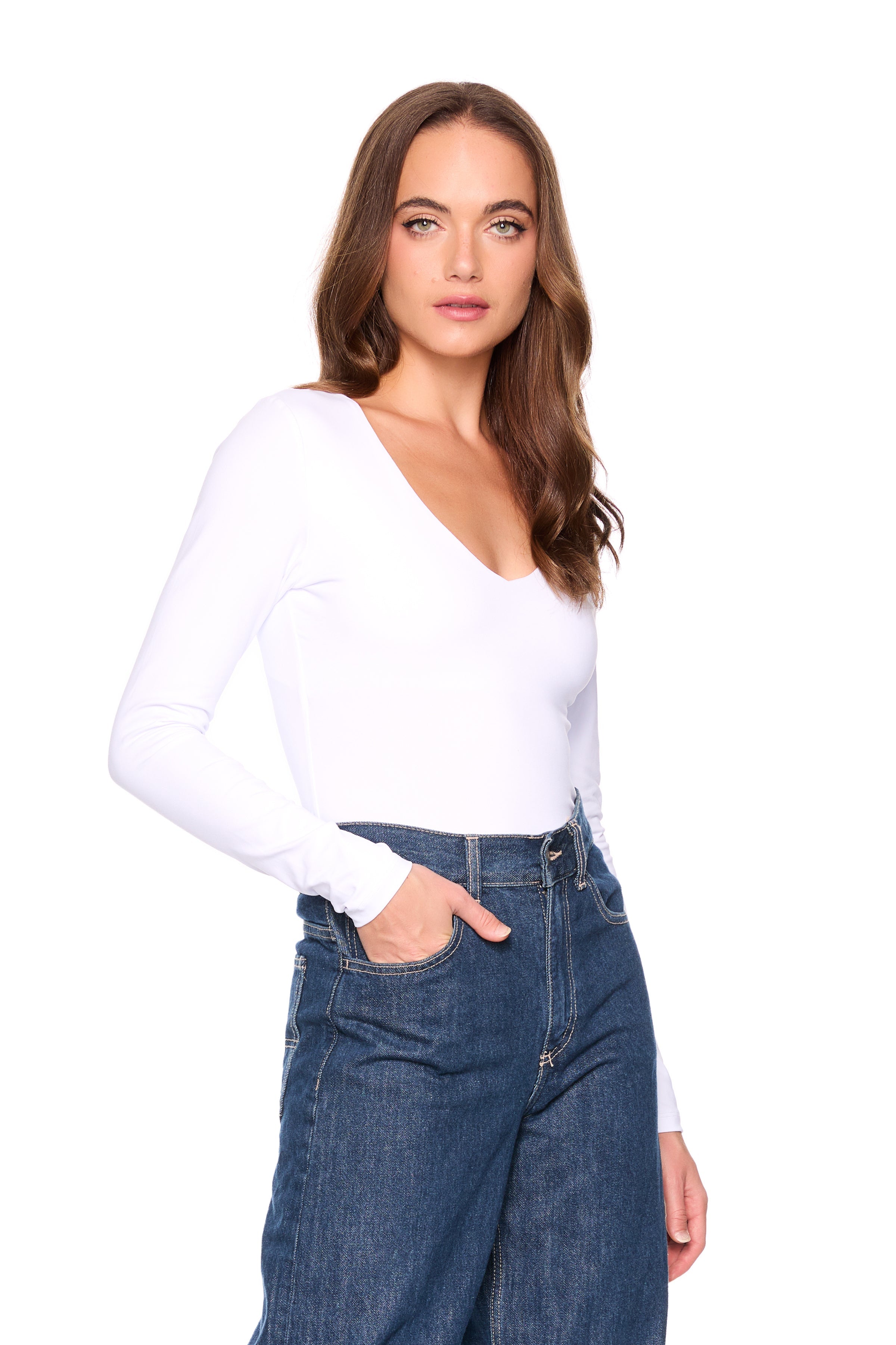 essential sexy v long sleeve