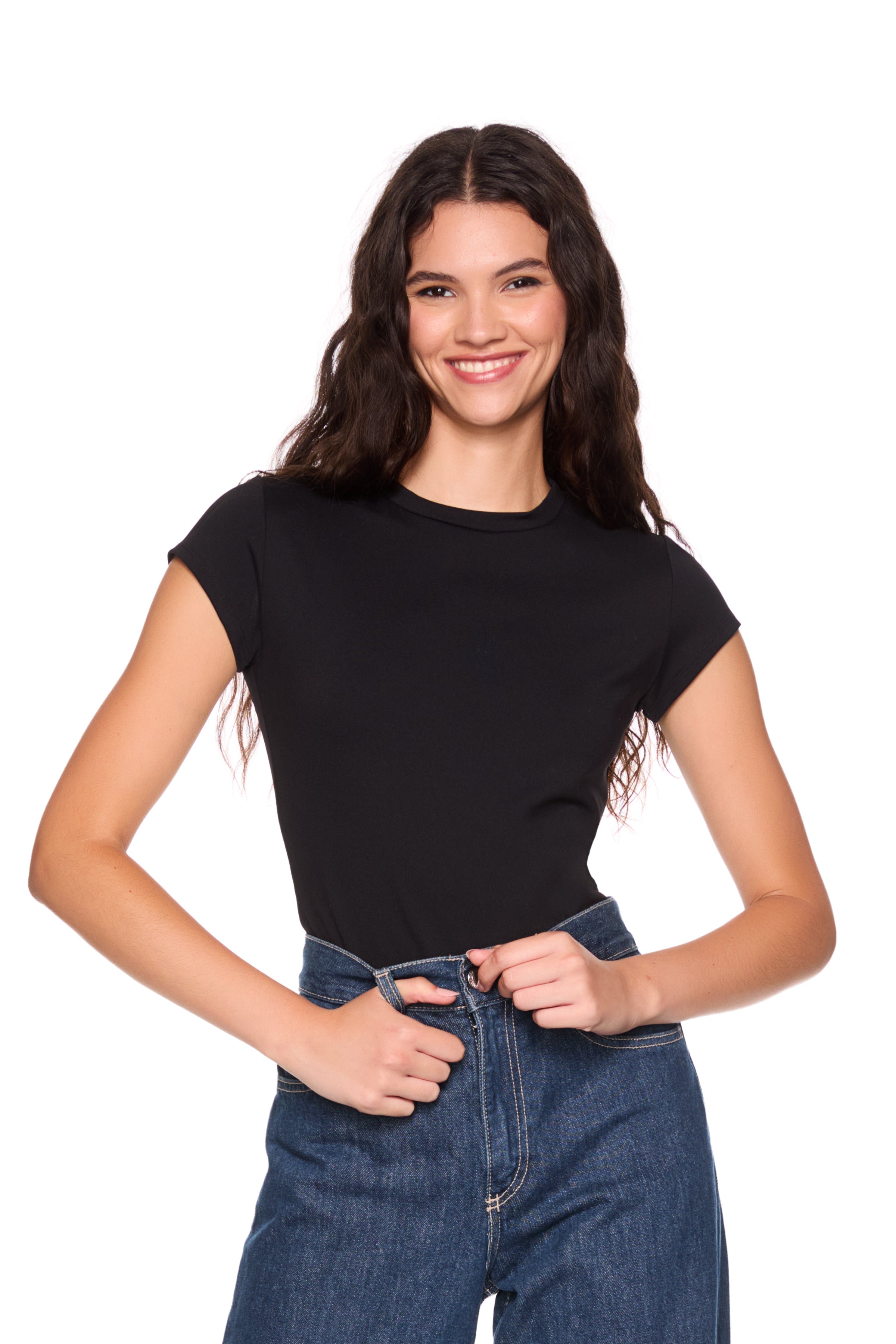 new shorter essential crew short sleeve tee