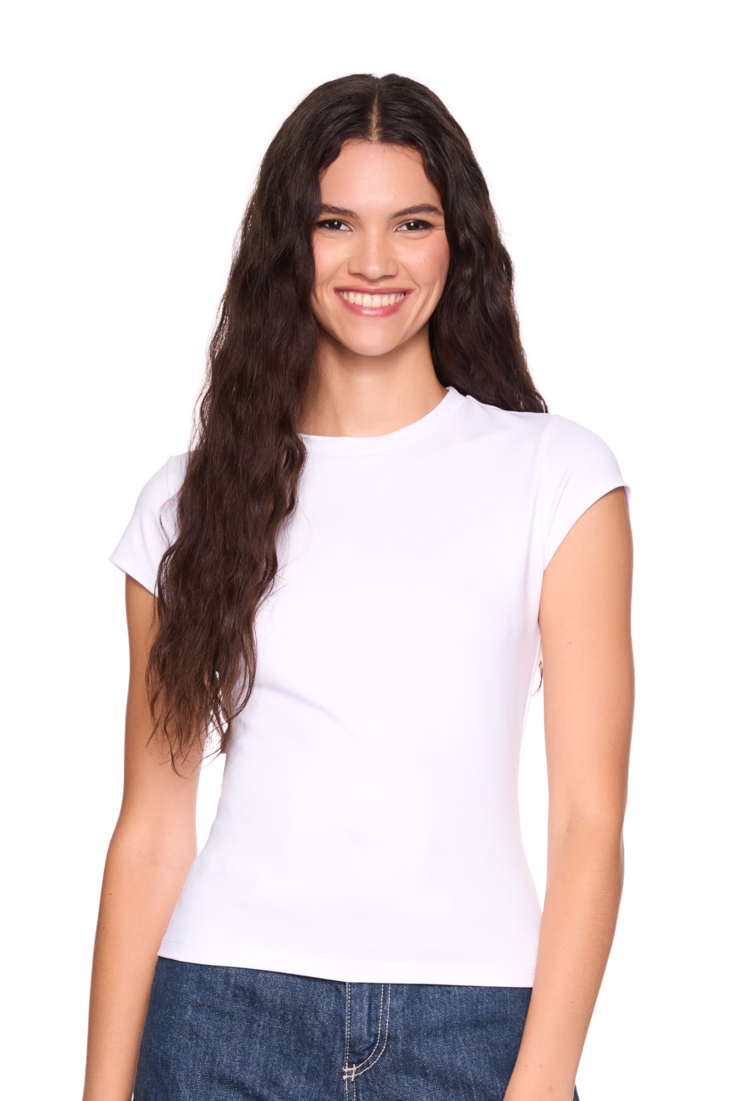 new shorter essential crew short sleeve tee