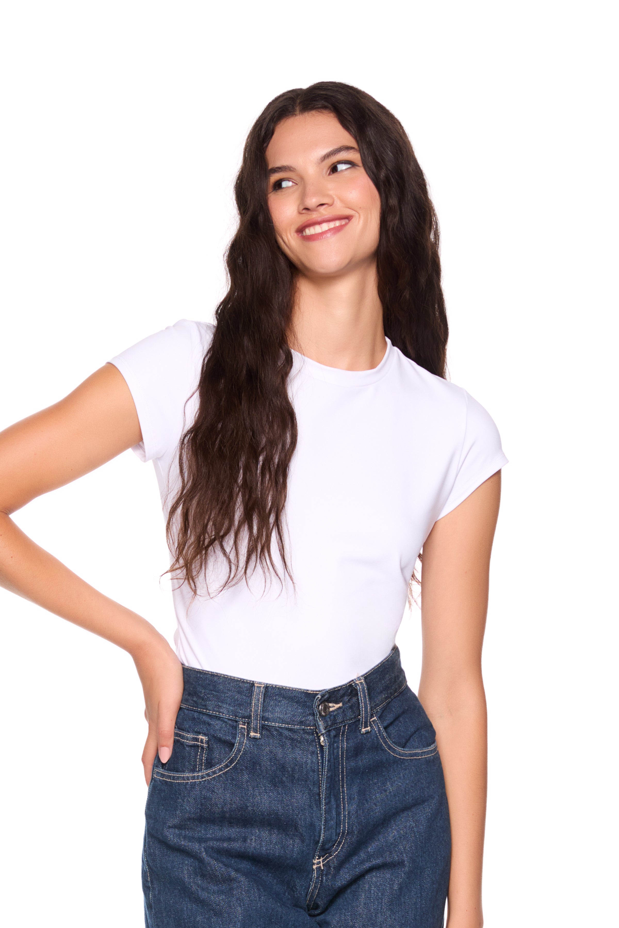 new shorter essential crew short sleeve tee