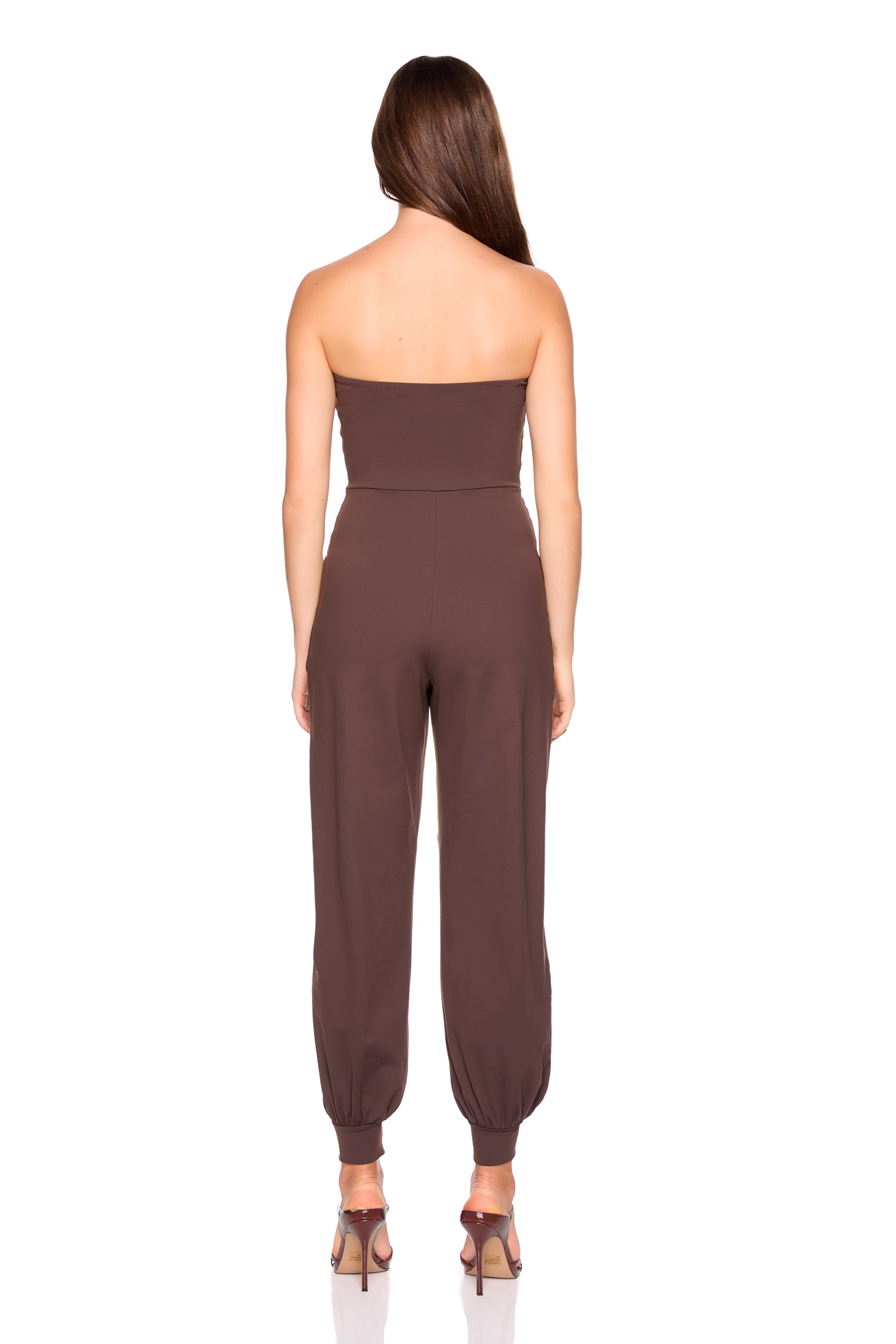 strapless jogger jumpsuit